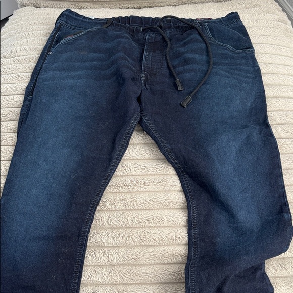 Diesel Men's Dark Gray Relaxed Jeans